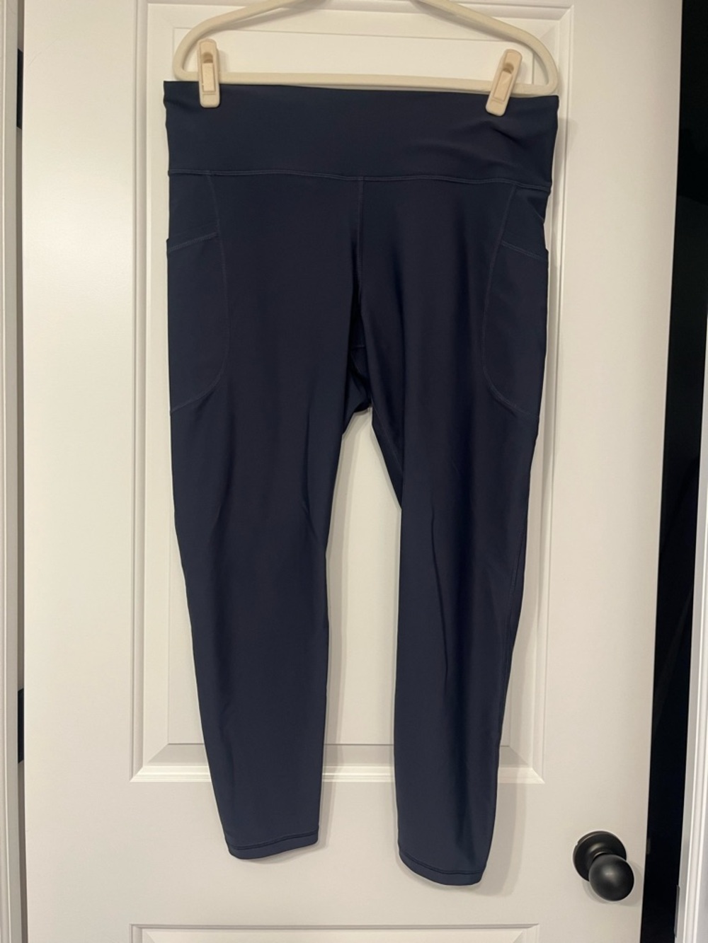 Old Navy PowerSoft 7/8 Leggings XL Dusk Navy High Waisted Activewear